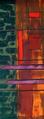 Original Cartoon on stained glass