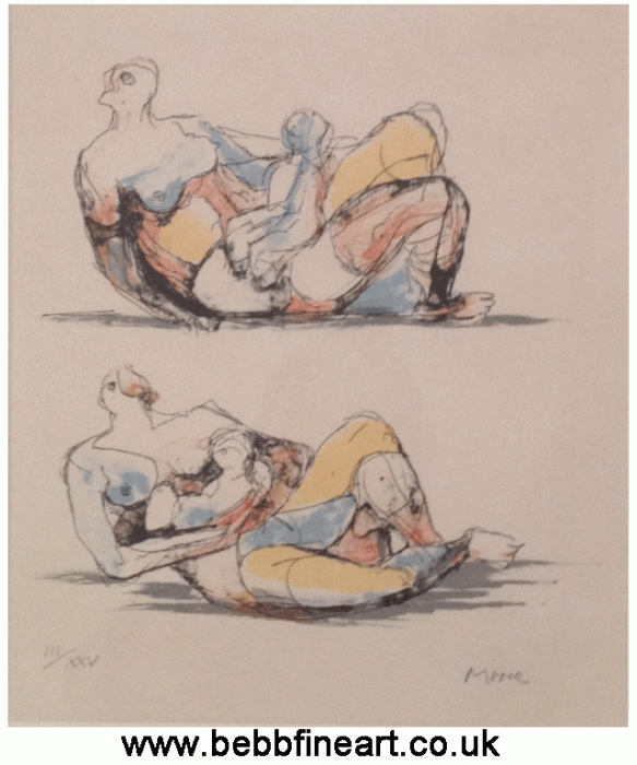 A Mother and Child in two poses