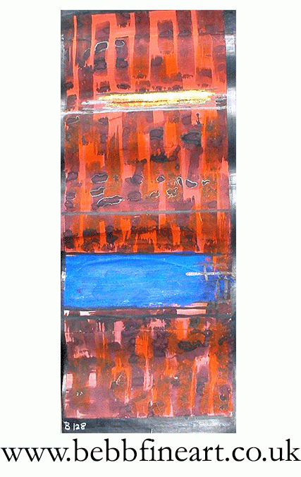 Original Cartoon Bapistry Stained Glass Window