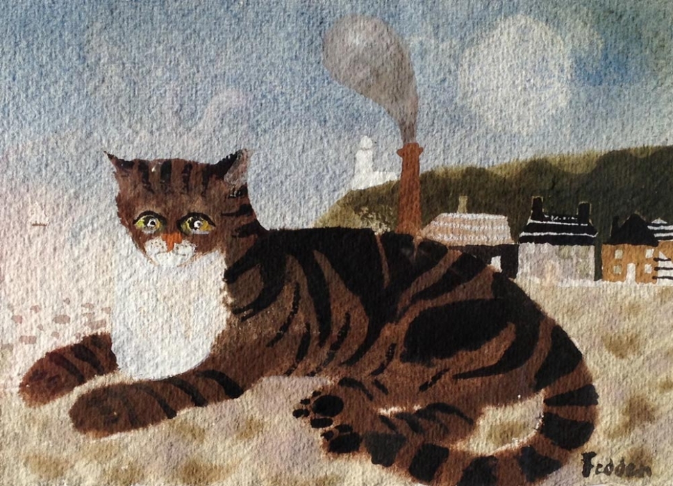 Tabby Cat on a Beach