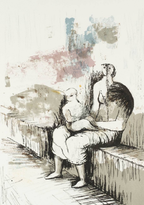 Seated Mother and Child