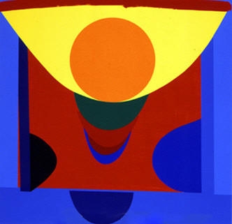 Malaga Blue and Orange