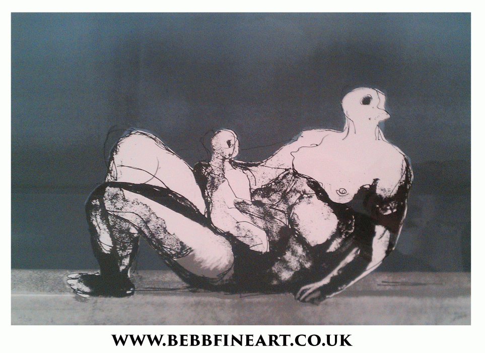 Reclining Mother and Child wit