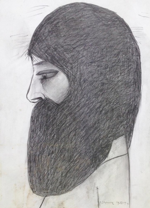 Head of a Bearded Man