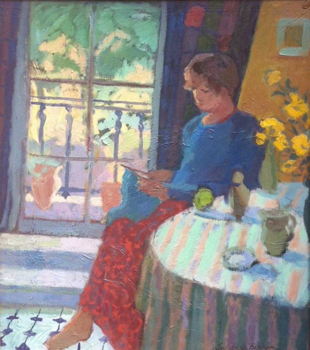 Girl Knitting