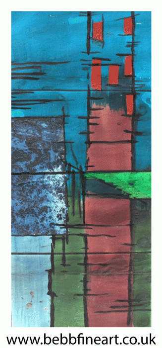 Original Cartoon Bapistry Stained Glass Window