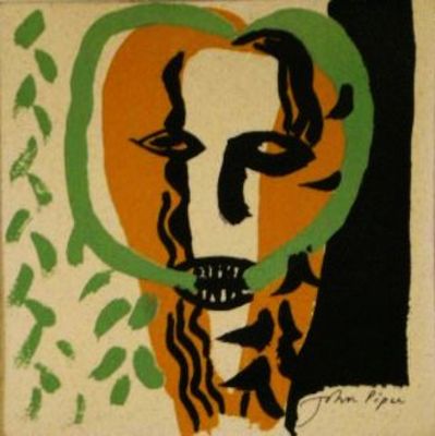 JOHN PIPER AT THE TATE GALLERY 1983. Ceramic Tile 