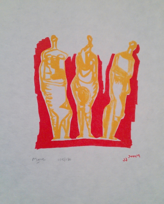 Three Standing Figures (Shelter Sketchbook)